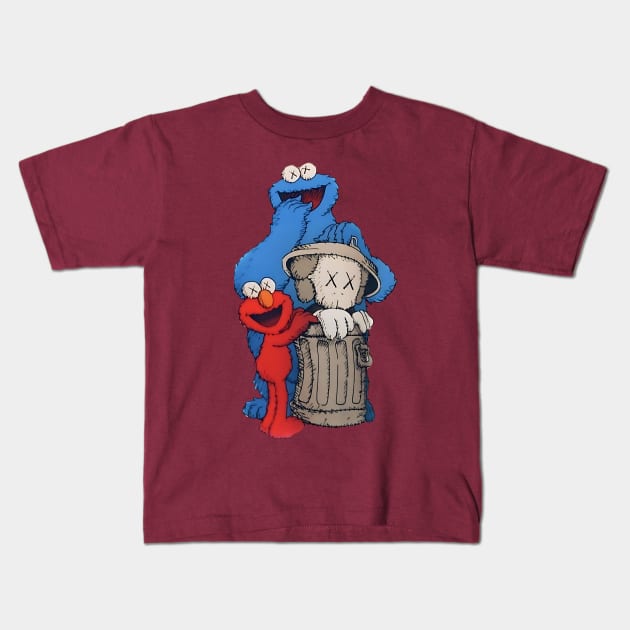 Kaws Design 10 Kids T-Shirt by NobleNotion